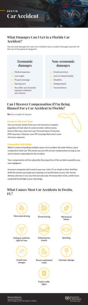 Destin Car Accident Infographic